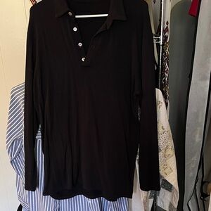 Men's Bleusalt Navy Long-Sleeve Polo Shirt